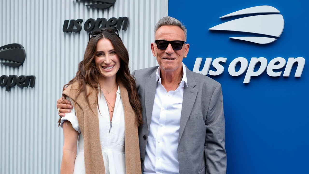 Bruce Springsteen and guest on the Blue Carpet at the 2025 US Open.