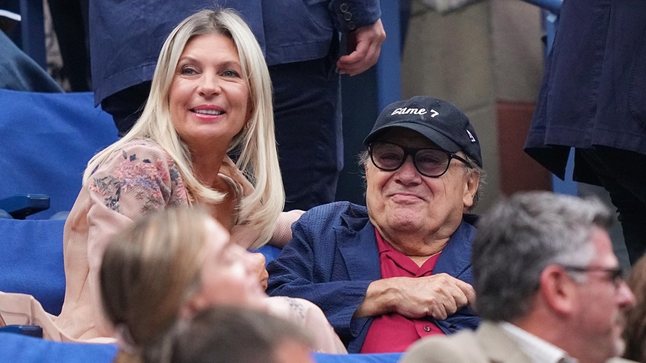 Danny DeVito during a men's singles championship match at the 2025 US Open on Sunday, Sep. 7, 2025 in Flushing, NY. (Garrett Ellwood/USTA)