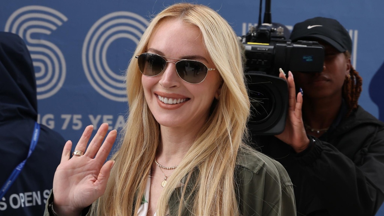 Lindsay Lohan on the Blue Carpet at the 2025 US Open.