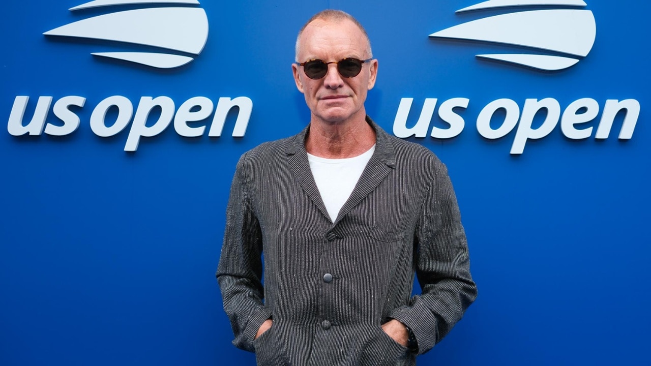 Sting on the Blue Carpet at the 2025 US Open.