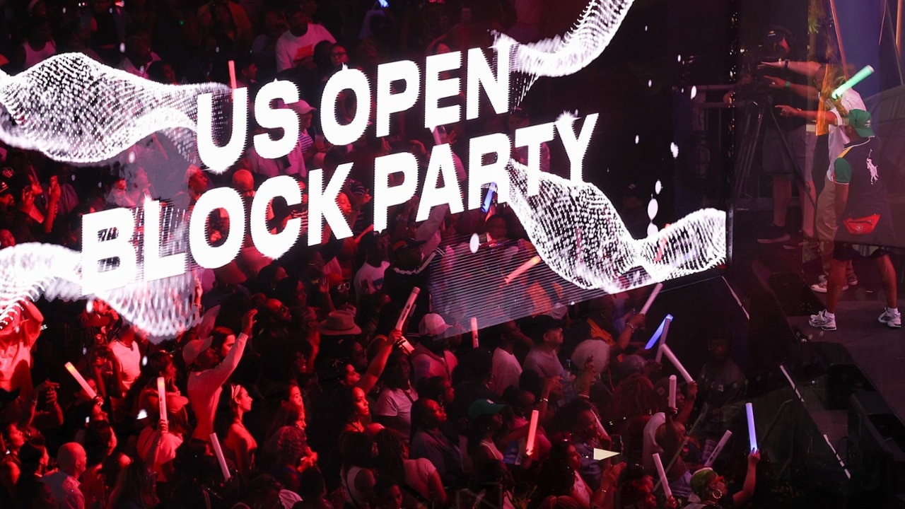 Fans enjoying DJ Beverly Bond's set during the US Open Block Party