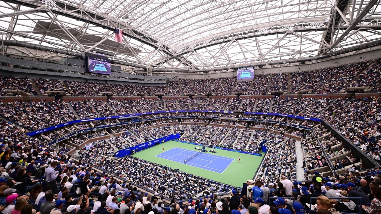 A packed Arthur Ashe Stadium during the 2025 men's singles final