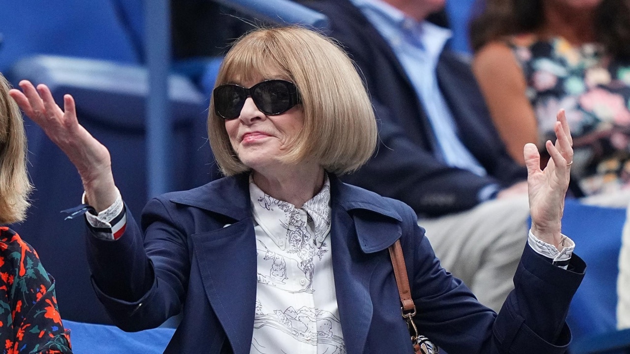 Anna Wintour during a men's singles championship match at the 2025 US Open on Sunday, Sep. 7, 2025 in Flushing, NY. (Garrett Ellwood/USTA)